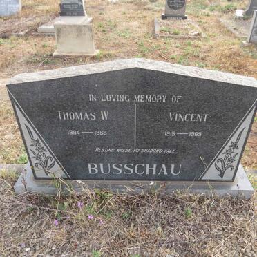 BUSSCHAU Thomas W. 1884-1968 :: BUSSCHAU Vincent 1915-1969