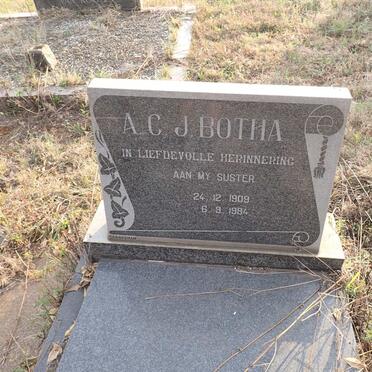 BOTHA A.C.J. 1909-1984