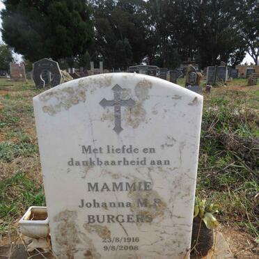 BURGERS Johanna M.P. 1916-2008