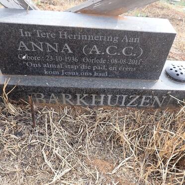 BARKHUIZEN A.C.C. 1936-2011