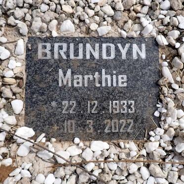 BRUNDYN Marthie 1933-2022