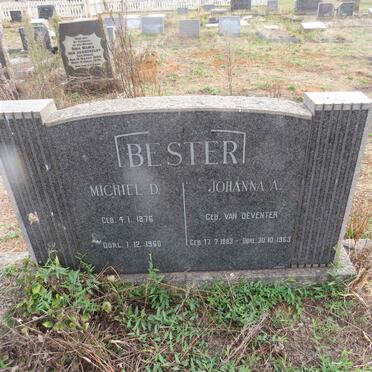 BESTER Michiel D. 1876-1960 & Johanna A. 1883-1963