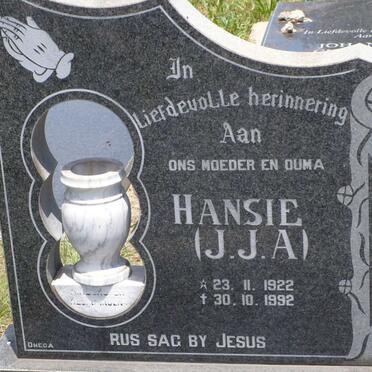 BUYS J.J.A. 1922-1992