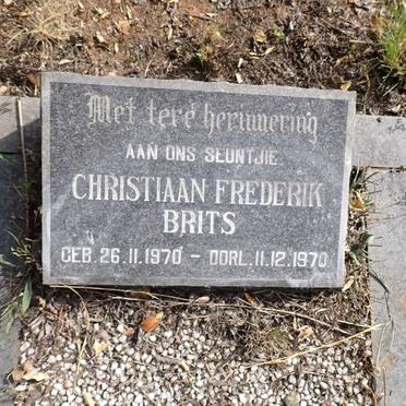 BRITS Christiaan Frederik 1970-1970