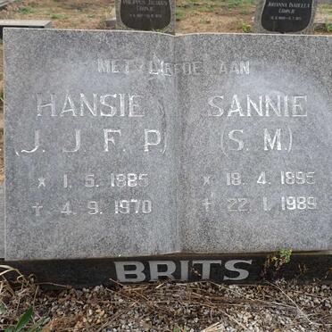 BRITS J.J.F.P. 1885-1970 & S.M. 1895-1989