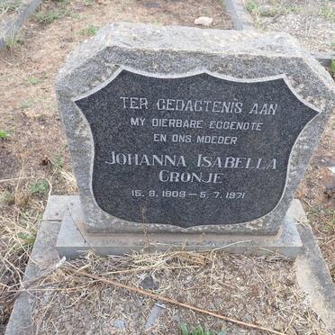 CRONJE Johanna Isabella 1909-1971