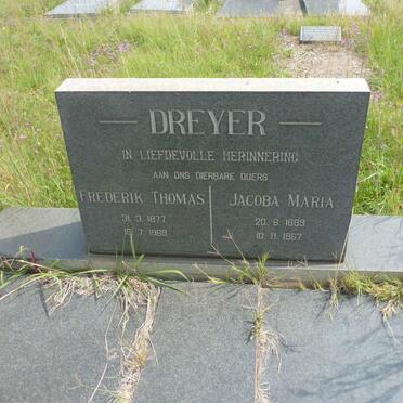DREYER Frederik Thomas 1877-1969 &amp; Jacoba Maria 1889-1967