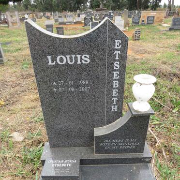 ETSEBETH Christiaan Andreas 1949-2022 :: ETSEBETH Louis 1988-2007