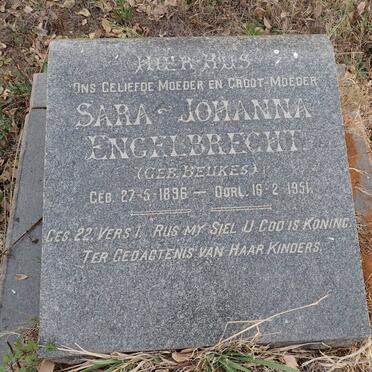 ENGELBRECHT Sara Johanna nee BEUKES 1896-1951