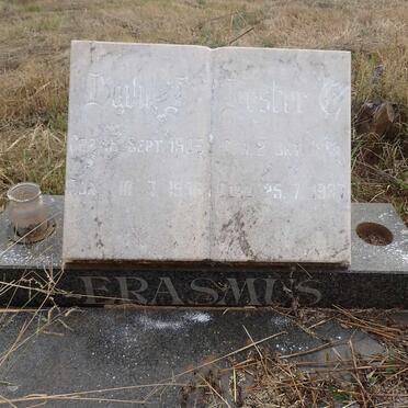 ERASMUS David ? 1905-1996 & Hester E. 1913-1997 