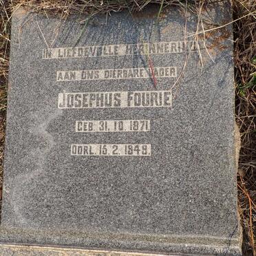 FOURIE Josephus 1871-1949