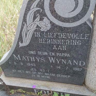 FOURIE Mathys Wynand 1943-1987