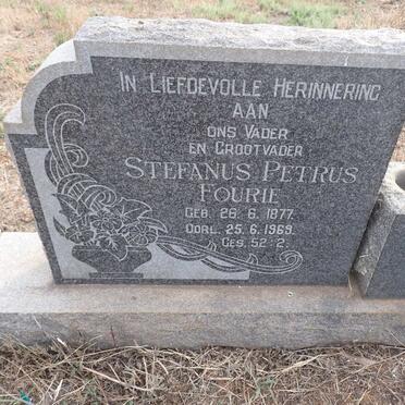 FOURIE Stefanus Petrus 1877-1969