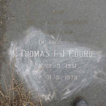 FOURIE Thomas I.J. 1951-1979