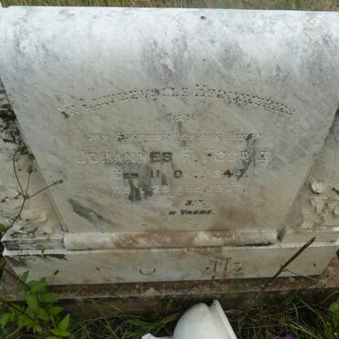 FOURIE Johannes F. 1844-1937