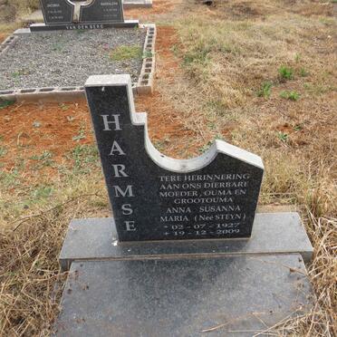 HARMSE Anna Susanna Maria nee STEYN 1927-2009