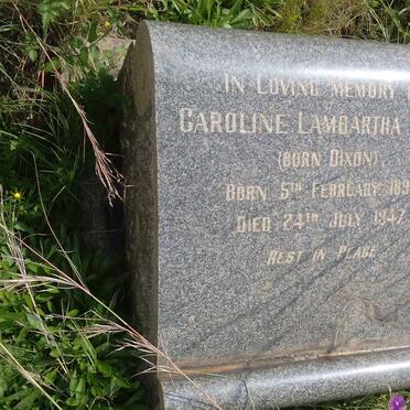 HUGO Caroline Lambartha nee DIXON 1893-1947