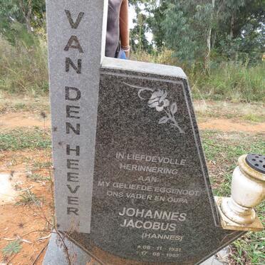 HEEVER Johannes Jacobus, van den 1931-1997
