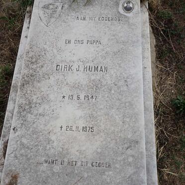 HUMAN Dirk J. 1947-1975