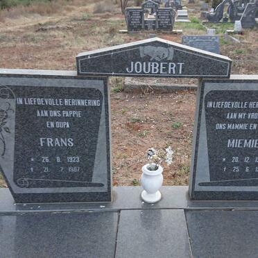 JOUBERT Frans 1923-1987 & Miemie 1930-1986