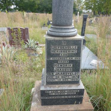 JAARSVELDT Hendrik Jakobus, van 1871-1929