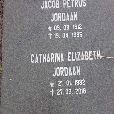 JORDAAN Jacob Petrus 1912-1995 :: JORDAAN Catharina Elizabeth 1932-2018