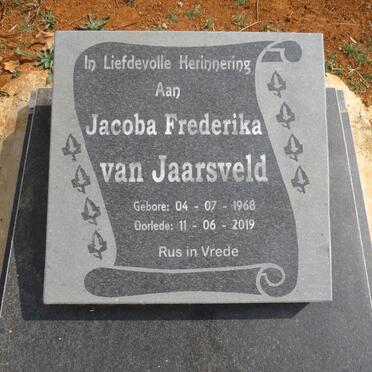 JAARSVELD Jacoba Frederika, van 1968-2019