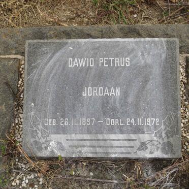 JORDAAN Dawid Petrus 1897-1972