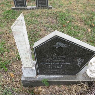 KLEYNHANS Elizabeth Johanna 1919-2006