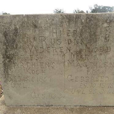 KOCH Andries Marthiens 1859- & Maria Magdalena BREED 1873-1946