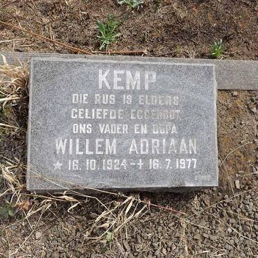 KEMP Willem Adriaan 1924-1977
