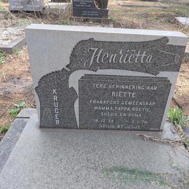 KRUGER Henrietta 1959-1974