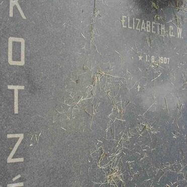 KOTZE Elizabeth C.W. 1907-