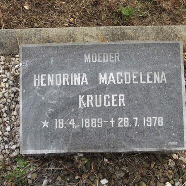 KRUGER Hendrina Magdelena 1889-1978