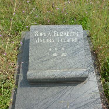 LOURENS Sophia Elizabeth Jacoba 1911-1989