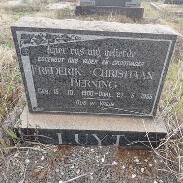 LUYT Frederik Christiaan Berning 1900-1955