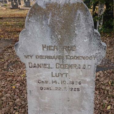 LUYT Daniel Coenraad 1896-1925