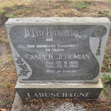 LABUSCHAGNE Casper Jeremias 1889-1960