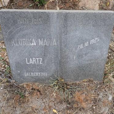 LARTZ Fredrika Maria nee ALBERTZE 1925-