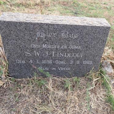 LINDEQUE S.W.J. 1896-1969