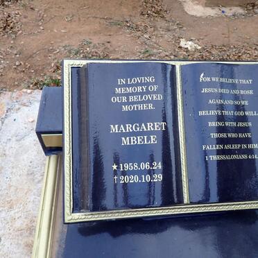 MBELE Margaret 1958-2020