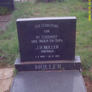 MULLER J.H. 1898-1982