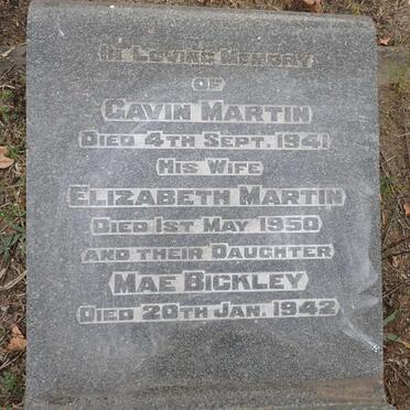 MARTIN Gavin -1941 & Elizabeth -1950 :: BICKLEY  Mae  -1942