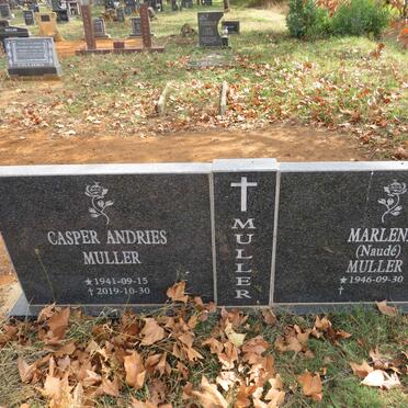 MULLER Casper Andries 1941-2019 & Marlene NAUDE 1946-