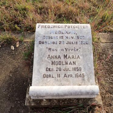 MOOLMAN Frederich Potgieter 1857-1932 & Anna Maria 1859-1945