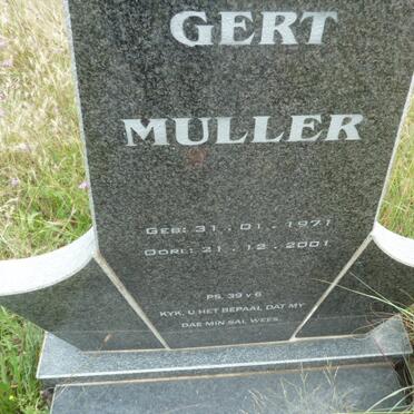 MULLER Gert 1971-2001