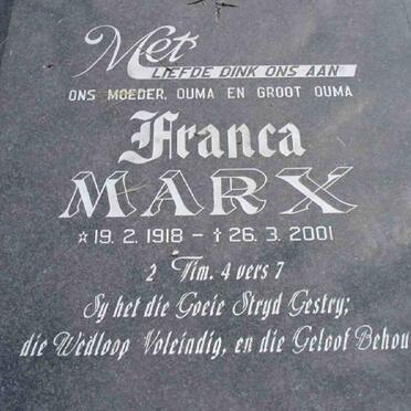 MARX Franca 1918-2001