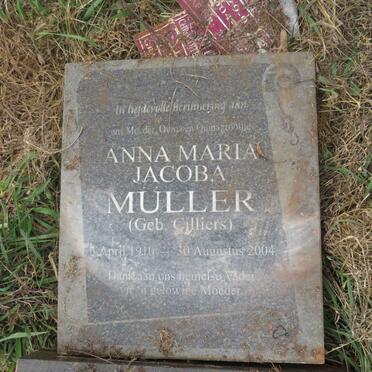 MULLER Anna Maria Jacoba nee CILLIERS 1910-2004