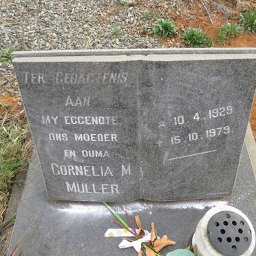 MULLER Cornelia M. 1929-1979