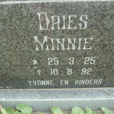 MINNIE Dries 1925-1992